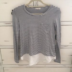 Cyn jim striped t shirt with white trim